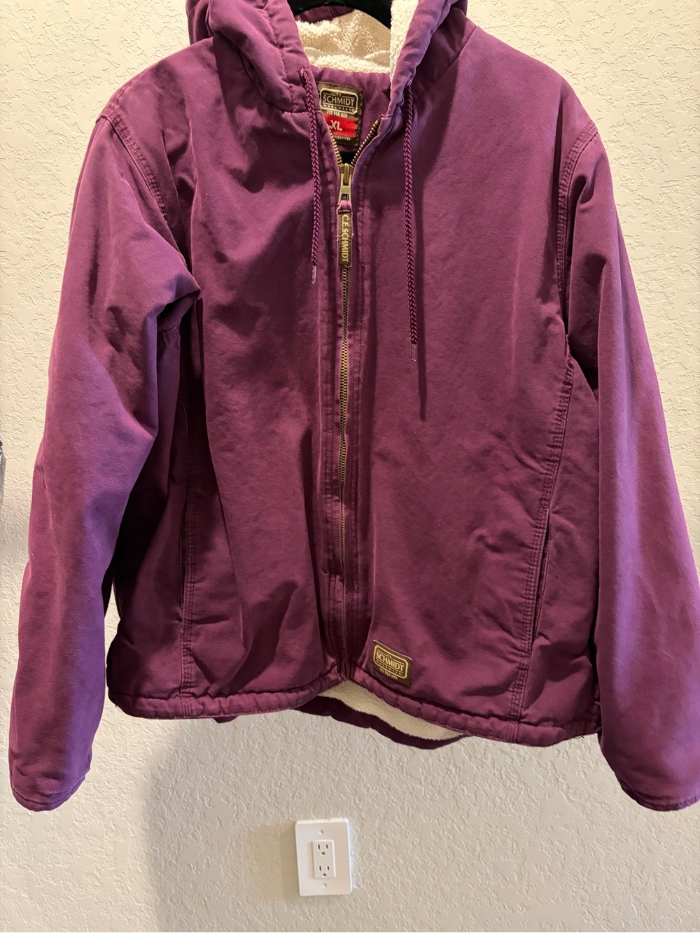 Schmidt Purple Hooded Utility Jacket